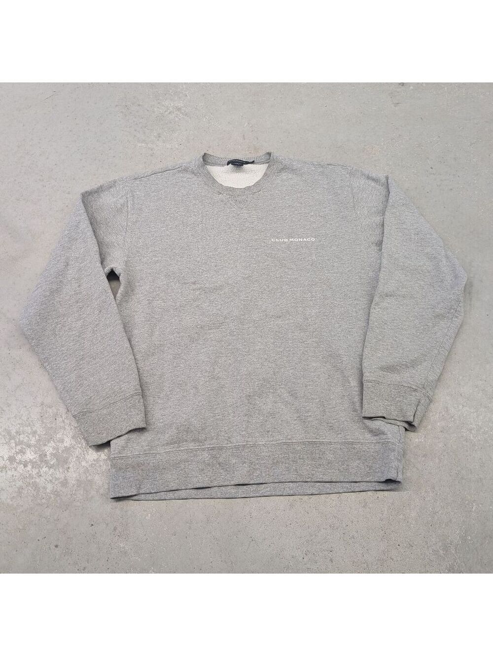Vintage Y2K Club Monaco Made in Canada Gray Sweater